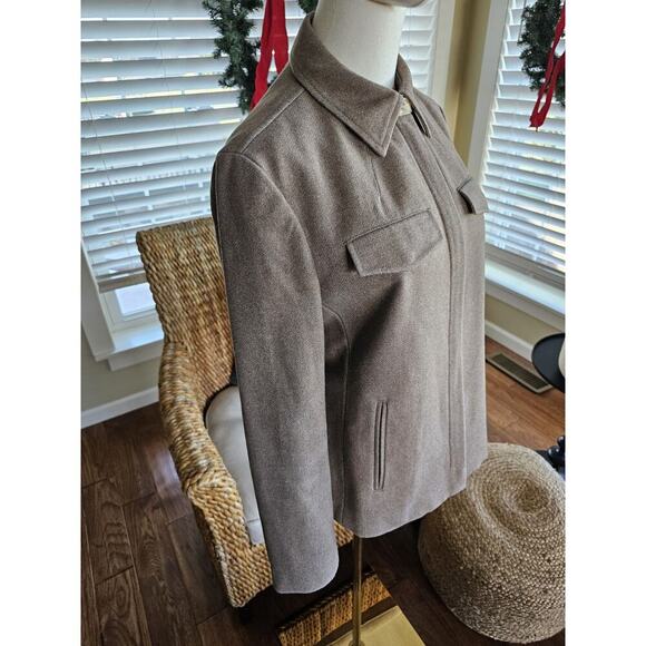 J. Crew Wool Blend Jacket Women's Size S Brown Preppy Outdoors - Picture 4 of 10